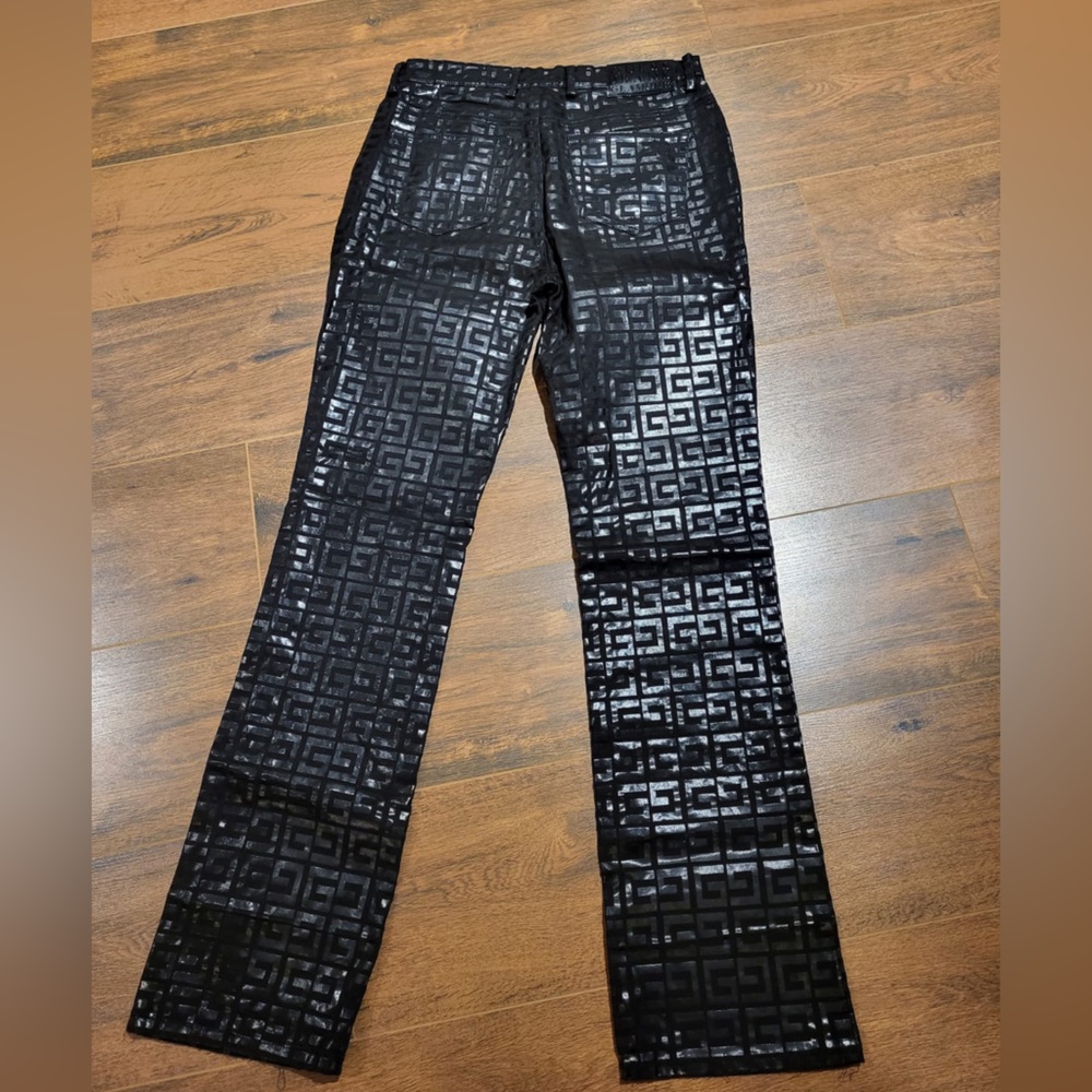 Guess G Logo Pleather Print Jeans